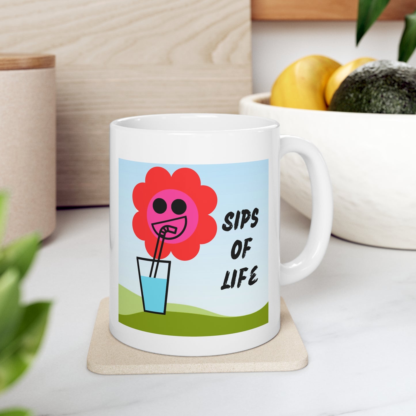 Sipping Flower Mug