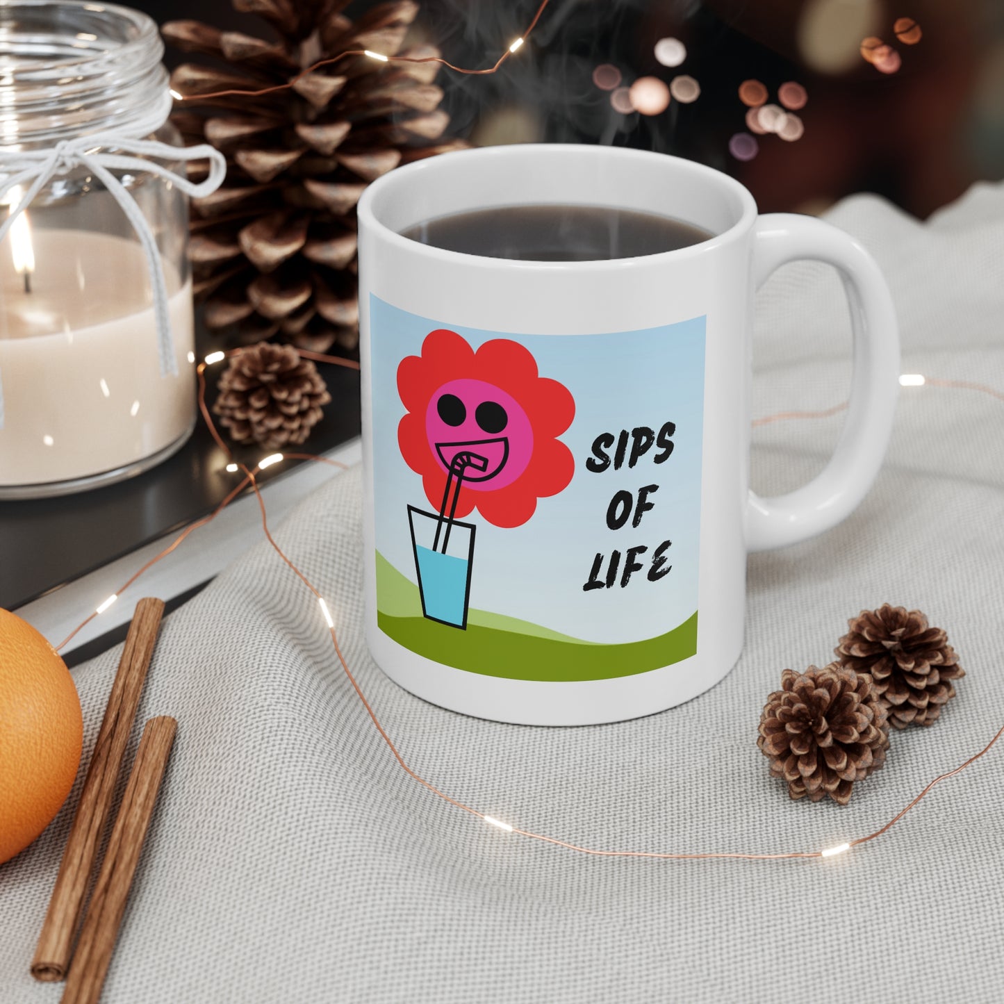 Sipping Flower Mug