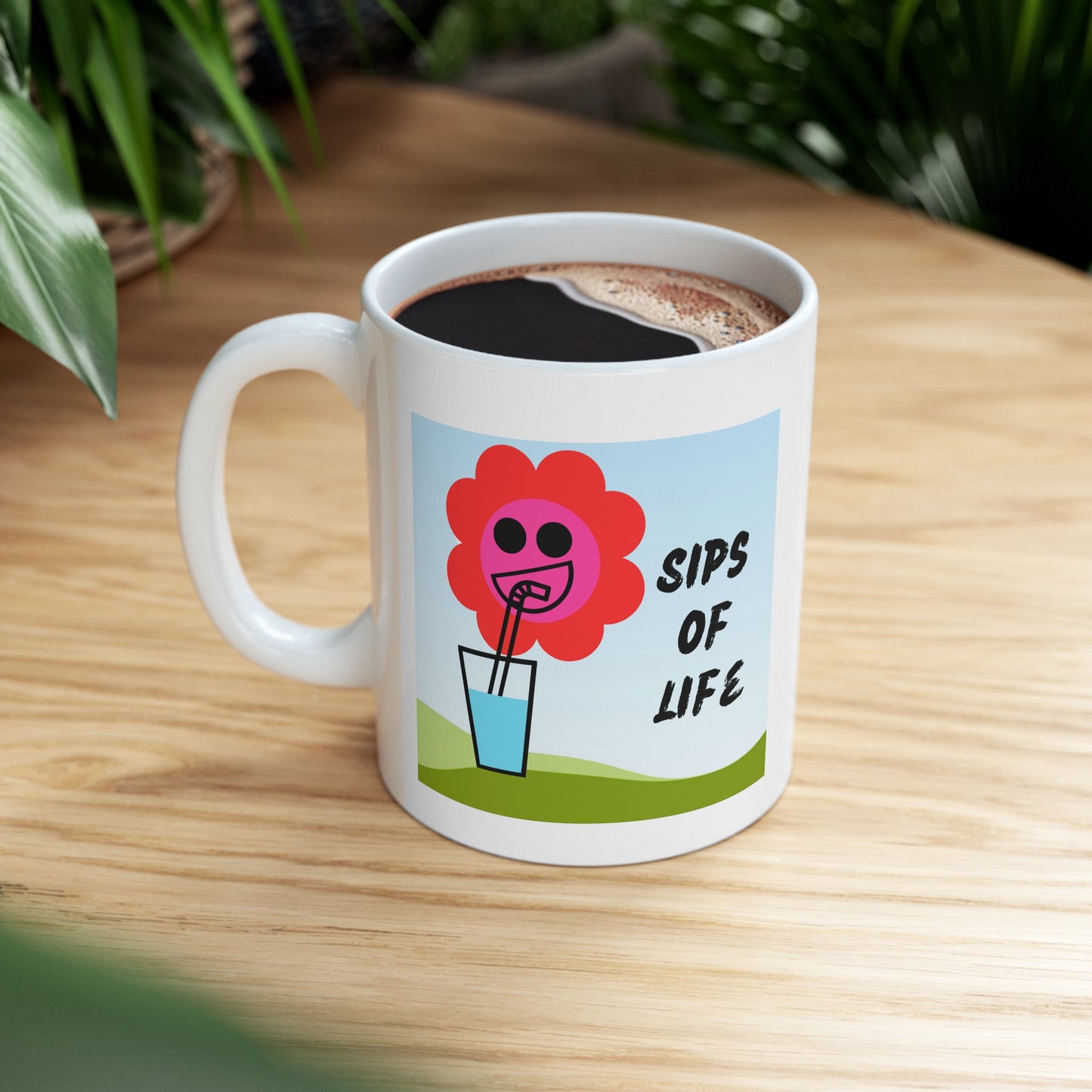 Sipping Flower Mug