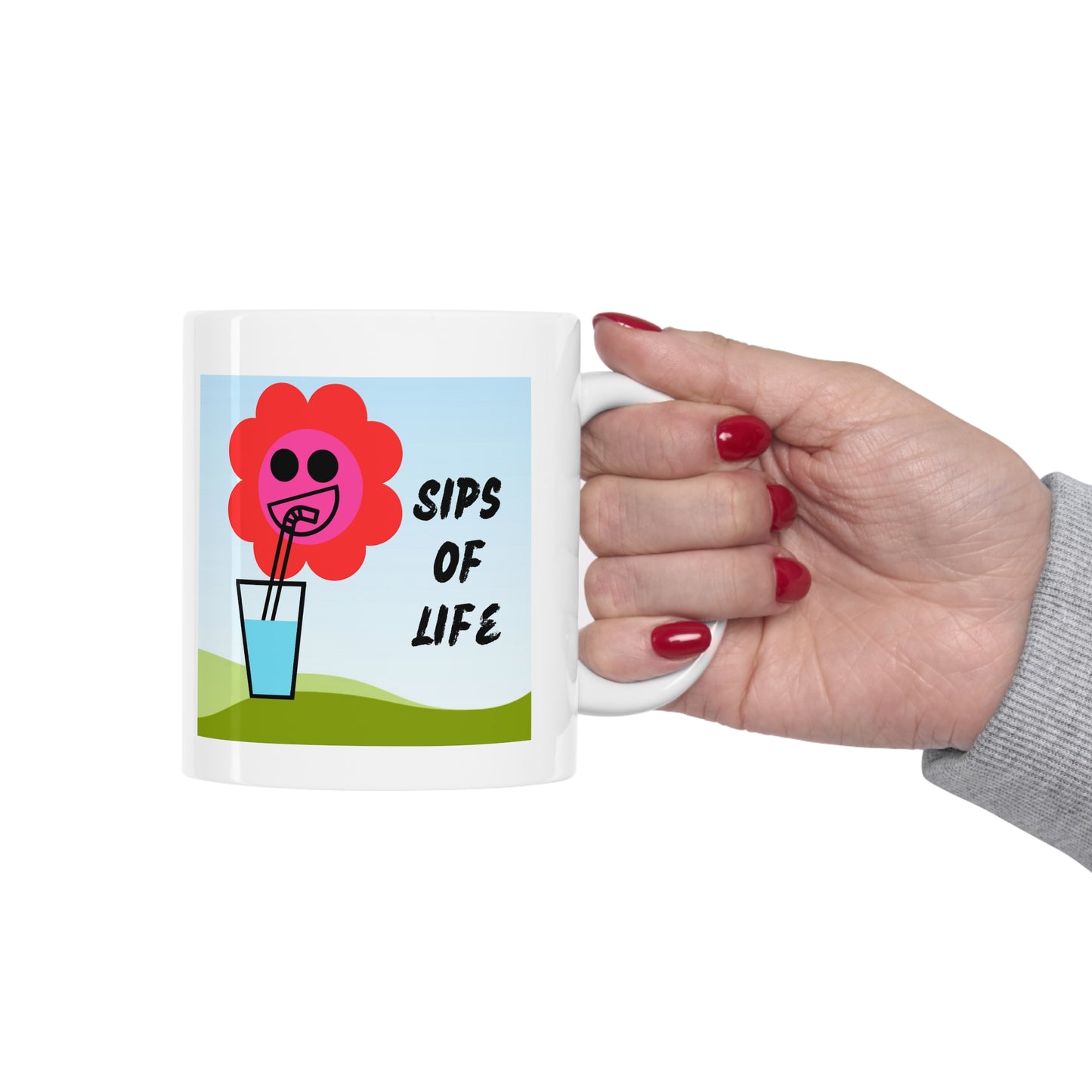 Sipping Flower Mug