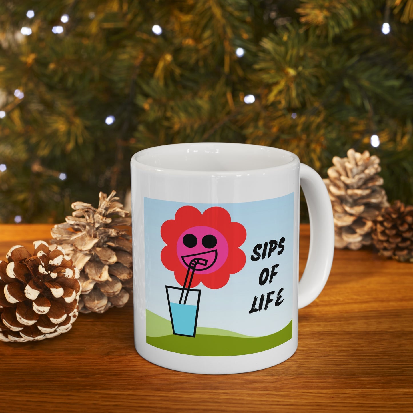 Sipping Flower Mug