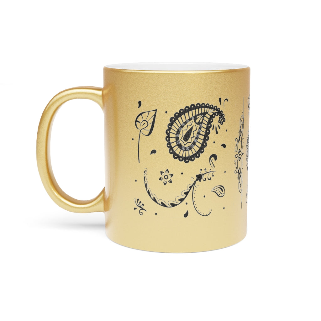 Indian Art Gold Mug